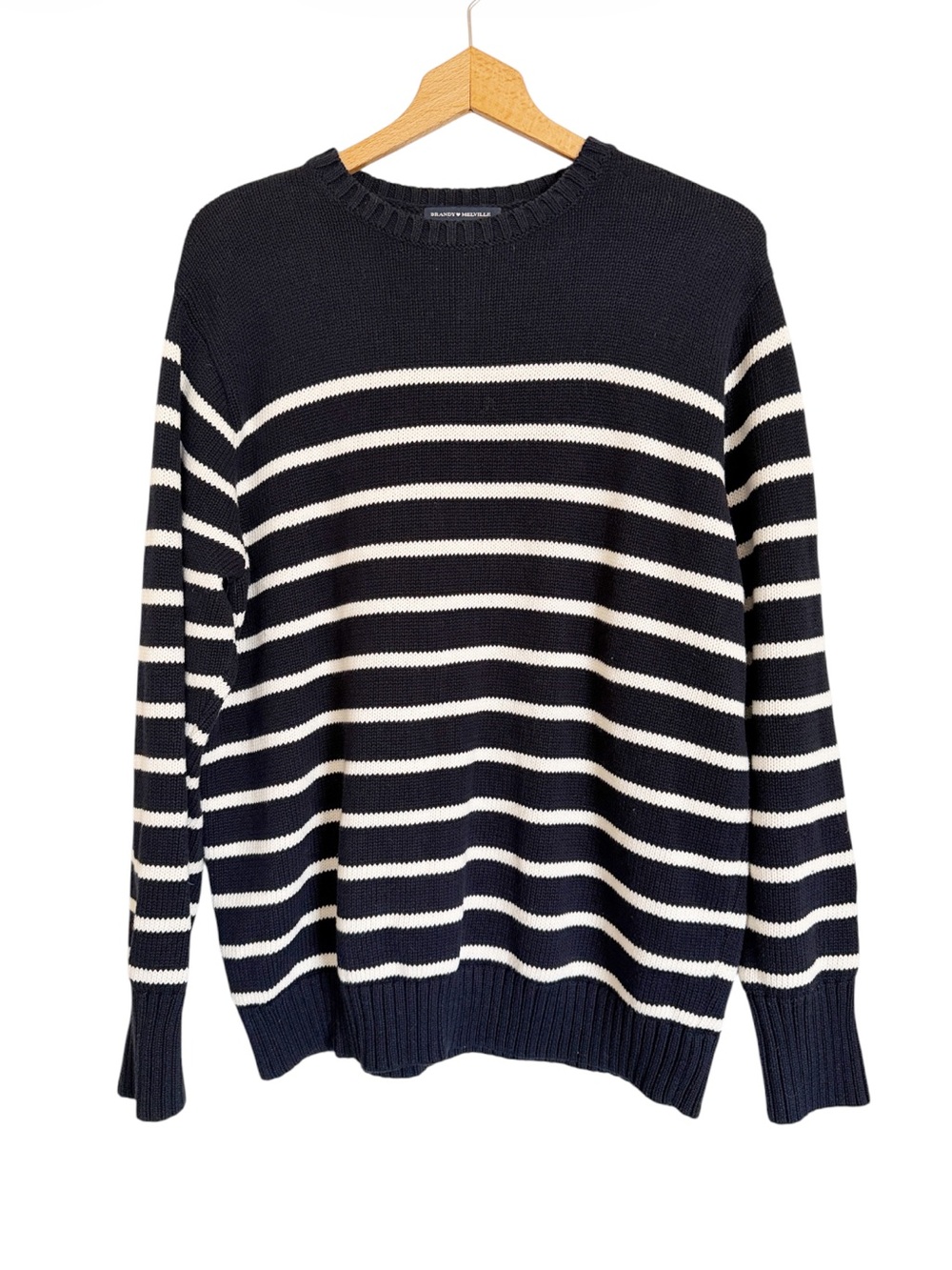 Brandy Melville Brianna Nautical Stripe Oversized Pullover Sweater OS